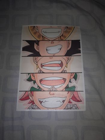 Poster personnages de manga 