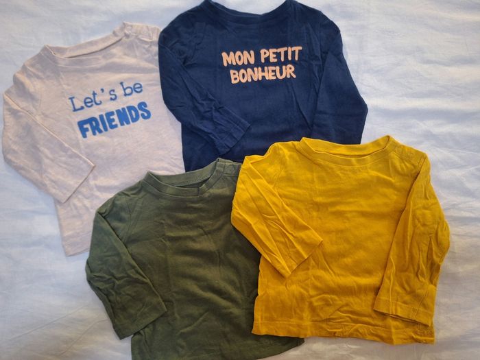Lot de 18 tee-shirt manches longues 12 mois - photo numéro 6