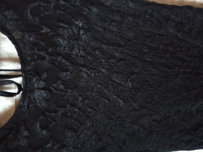 Mini Robe Dentelle Noire Dos Nu Femme Taille S - photo numéro 3