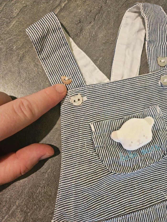 Salopette short bébé taille 1 mois - photo numéro 3