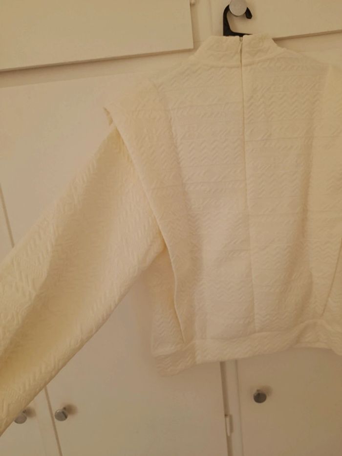 Camaïeu Pull blanc casual chic mi-saison - photo numéro 13