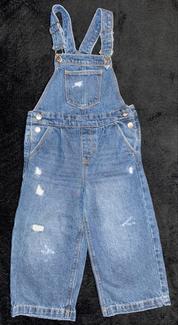 Salopette jeans Fille taille 4 ans 98-107 Cm - photo numéro 3