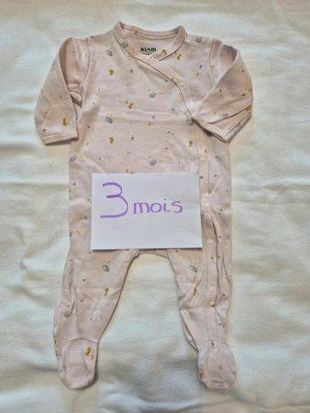 Grenouillère Kiabi rose pâle