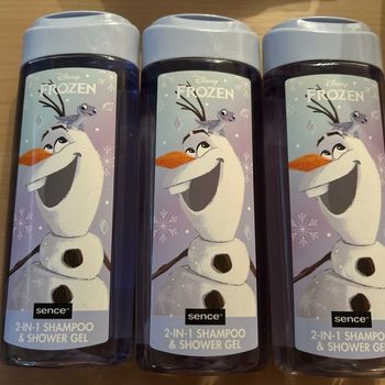 Lot de 3 gel douche 2 en 1 olaf neuf