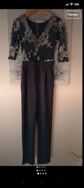 Combinaison de fêtes avec strass sur le haut , t 36