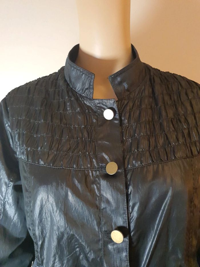Veste Salt & Pepper noire effet huilée T.42 - photo numéro 4