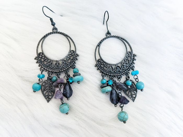 Boucles d'oreilles bohèmes 🖤