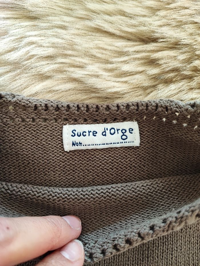 Robe pull kaki sucre d'orge 6 mois - photo numéro 3