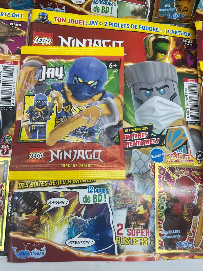 Lot de 6 livres D’activités Magazines Lego Ninjago Avec leurs figurines Neuf - photo numéro 4