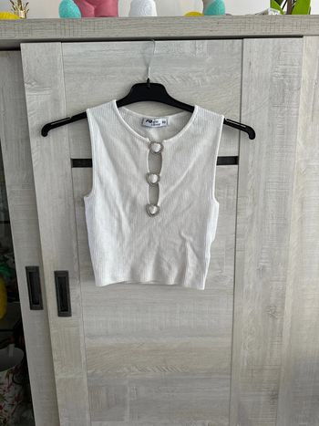 Haut court blanc taille XS