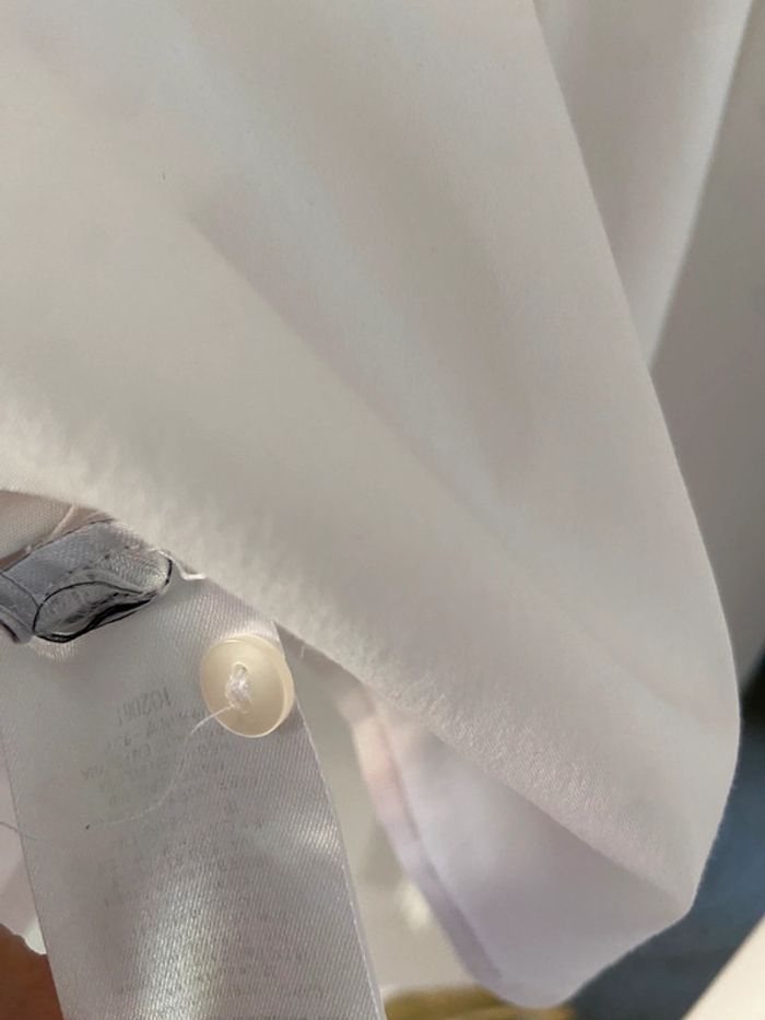 Chemise blanche sans col Caroll taille 42 - photo numéro 5