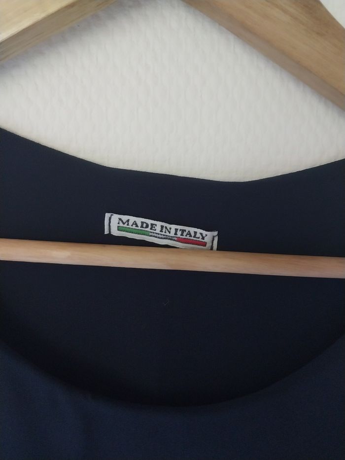 Débardeur fluide bleu marine – Made in Italy - photo numéro 5