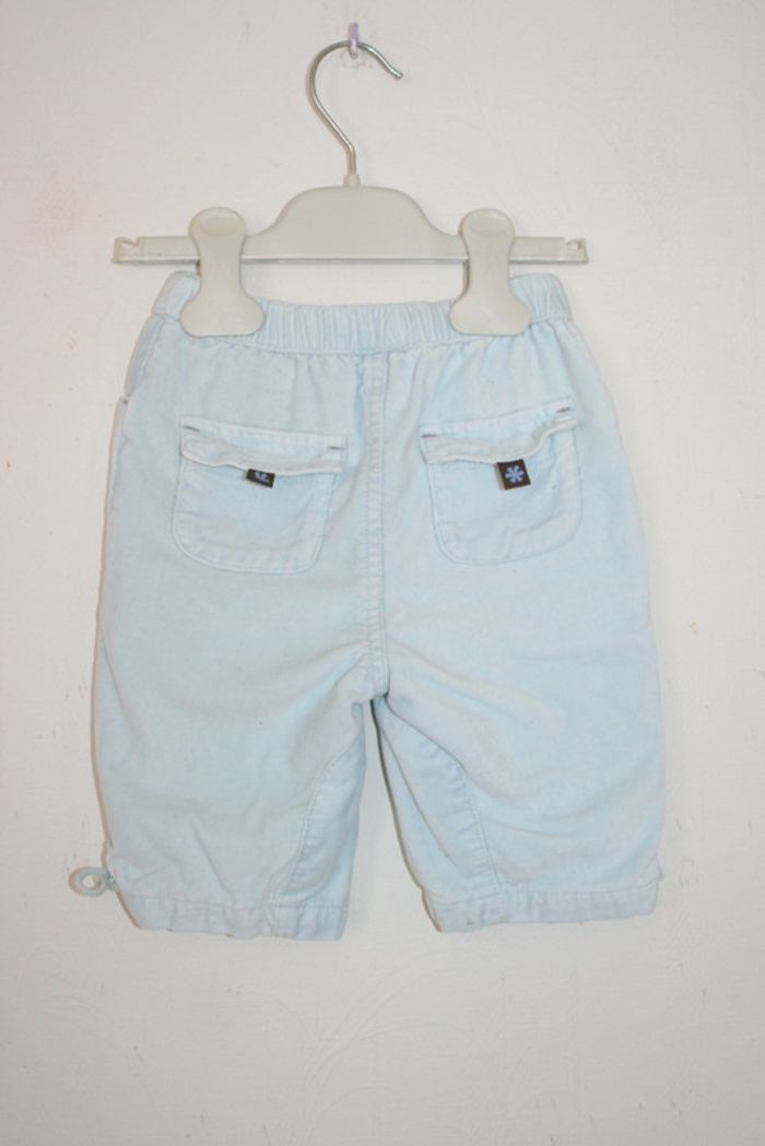Pantalon doublé velours bleu ciel Jacadi 6m - photo numéro 4