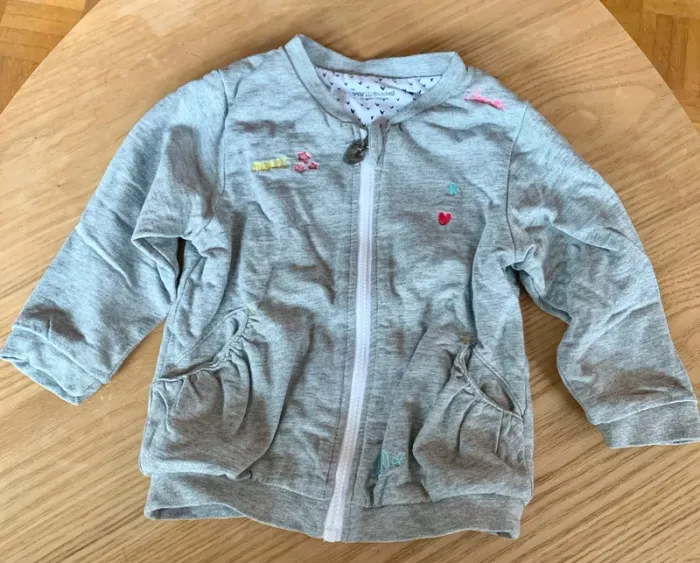 Gilet à zip 12 mois fille Vertbaudet