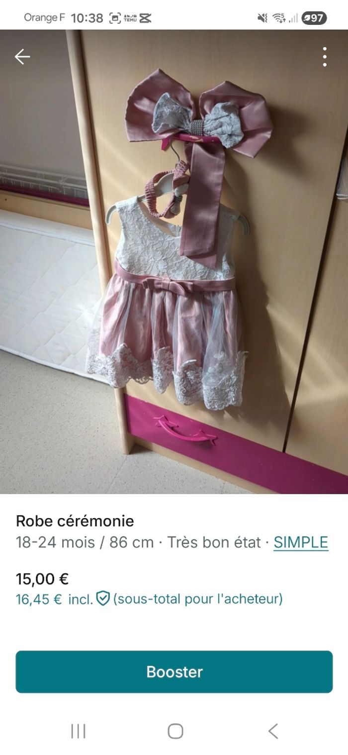Robe avec serre tete