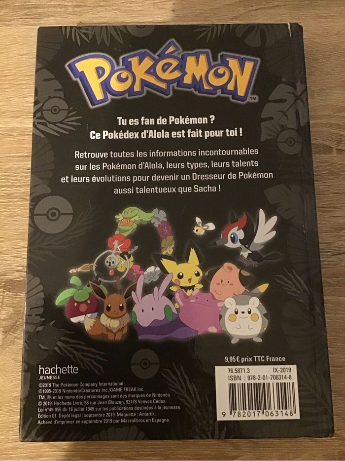Livre Pokémon Pokédex Guide des Pokémon de la région d’Ali la nouvelle édition - photo numéro 2