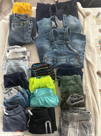 Lot garçon 2 ans – shorts, maillots de bain, salopettes et pantalons