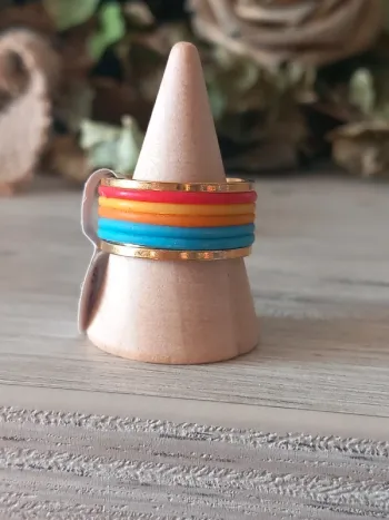 Bague en acier inoxydable taille 17 (54)