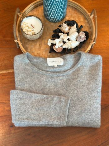 Pull en cachemire gris – taille 34 Sud Express