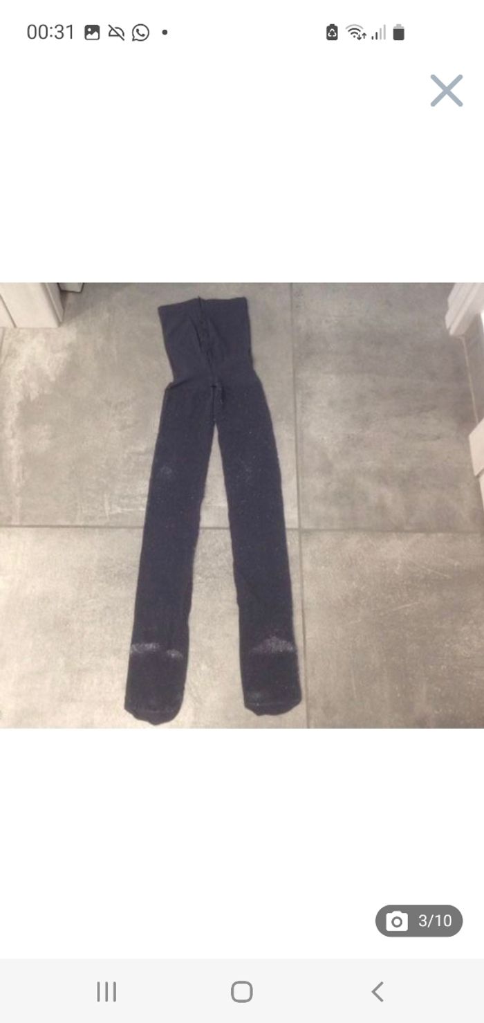 Collants fins pailletés gris anthracite fille 31-34 - photo numéro 4