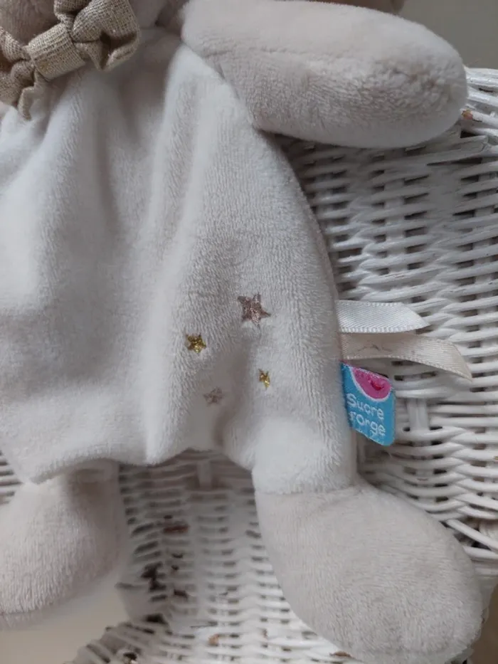 Sucre d'orge - peluche lapin corps plat etoile - photo numéro 3