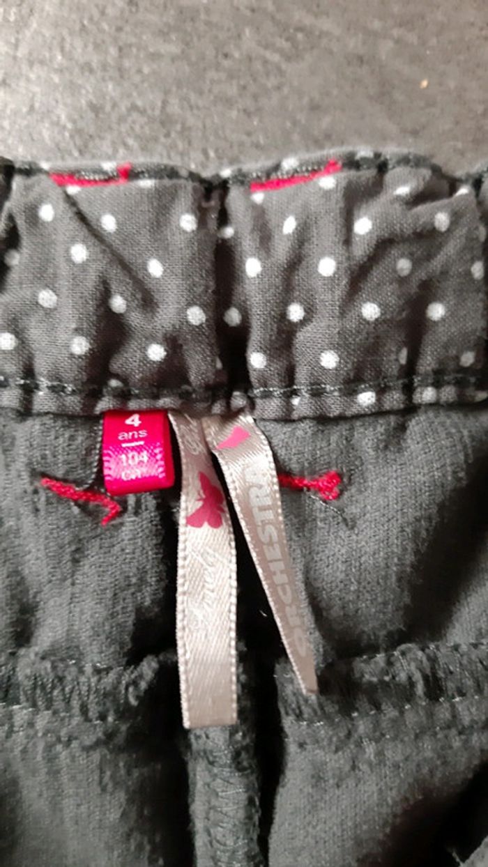 Pantacourt style velours fille réglable 100% coton - photo numéro 2