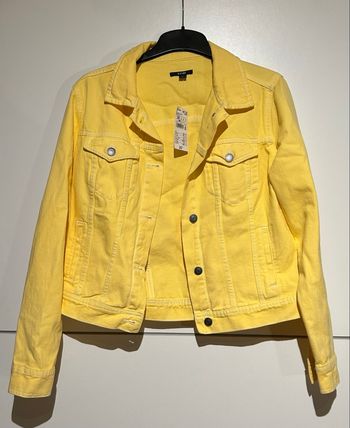 Veste en jean jaune – Kiabi – Taille 38 – Neuve avec étiquette