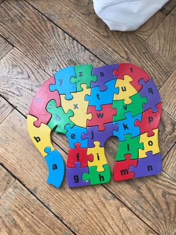 Puzzle bois 3D alphabet