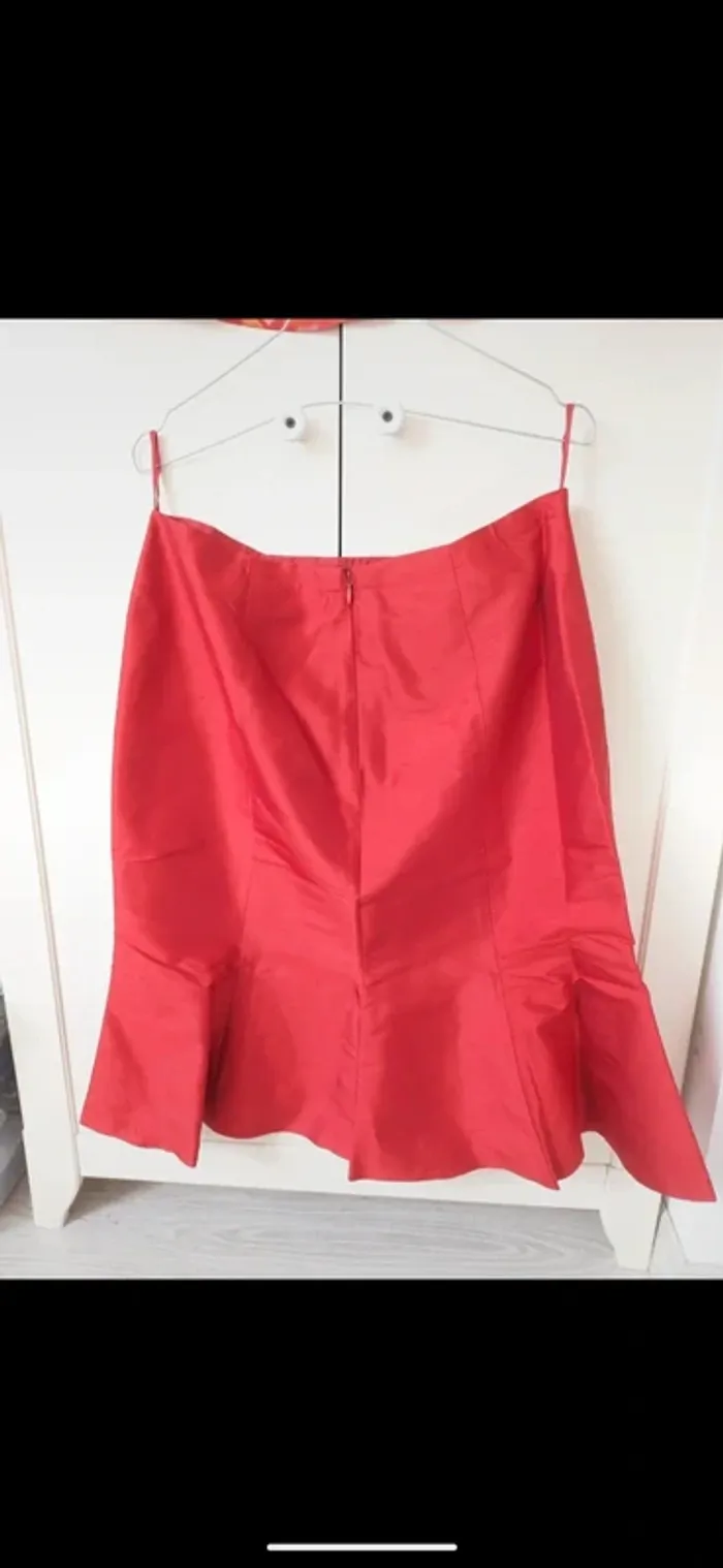 Tailleur blazer et jupe sirène rouge Clairmodel taille 44 - photo numéro 6