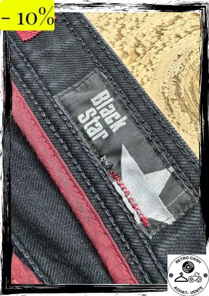 Jean black star pierre Cardin noir homme taille w36/l34 - photo numéro 7