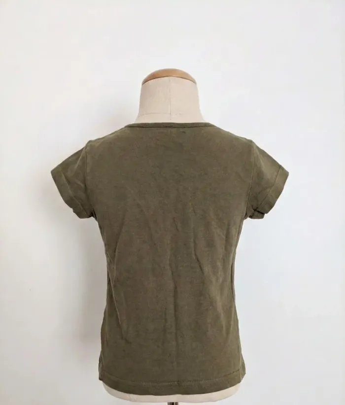 T-shirt Tissaia Kaki "Gamer" Lapin - 5 Ans (110 cm) - Coton Bio - photo numéro 2