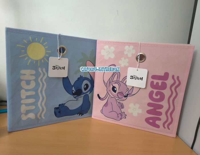 Cube de rangement / Storage cube Disney Stitch & Angel | 30x30