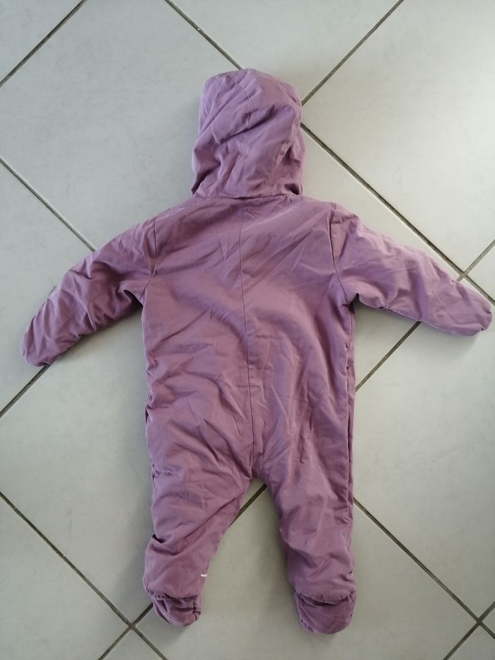 Combinaison fille obaïbi 6 mois violette - photo numéro 3