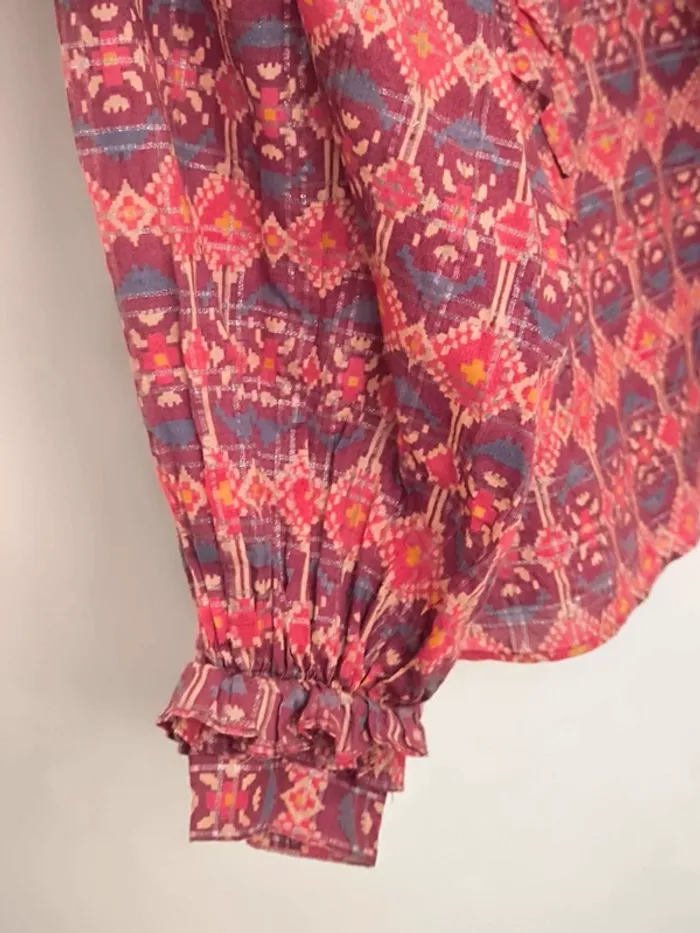 Blouse Sezane a volants imprimé 34 - photo numéro 8