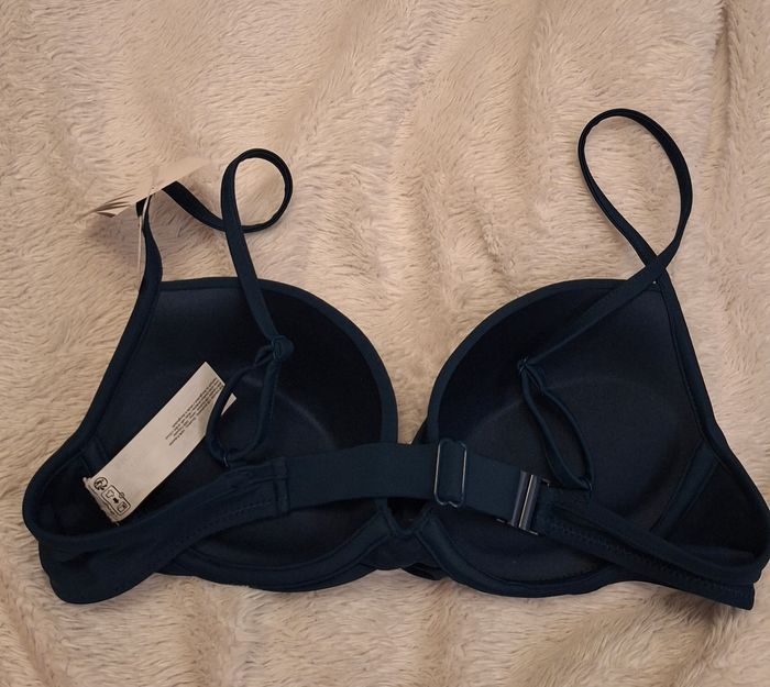 Haut de maillot de bain bleu canard effet push-up - photo numéro 3