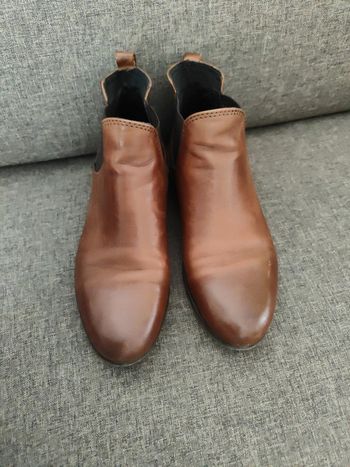 Bottines cuir marron 36