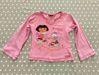 Tee Shirt Manches Longues - Dora L'Exploratrice - 4 ans