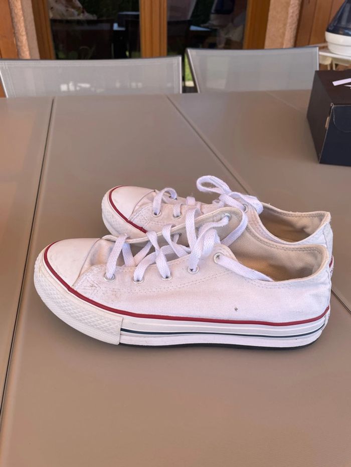 Converse all star blanches pointure 36 - photo numéro 3