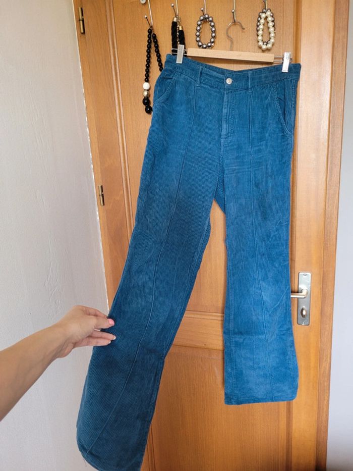 Pantalon évasé femme Zara taille 38 - photo numéro 3
