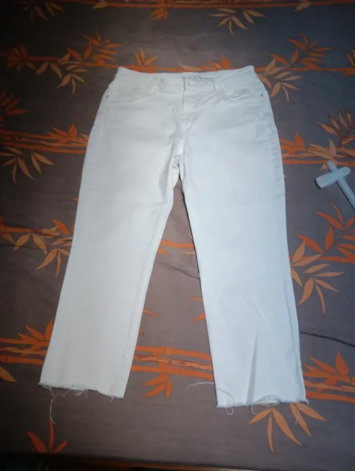 Jeans blanc Promod 7/8