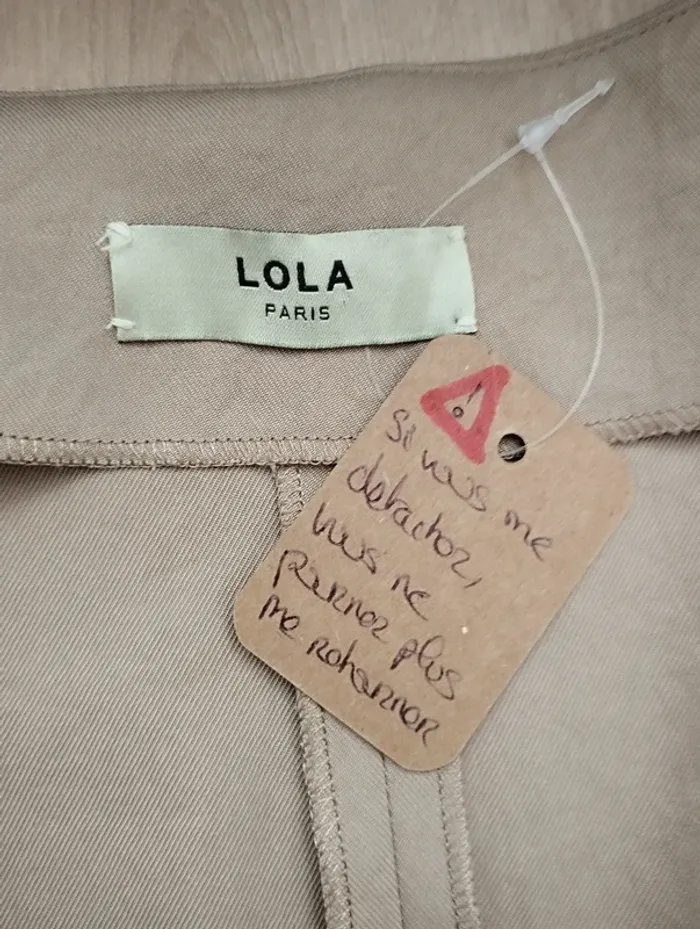 Robe marron clair cache coeur avec poches Lola - photo numéro 10