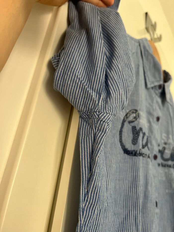 Chemise bleu à rayures taille 40 - photo numéro 13