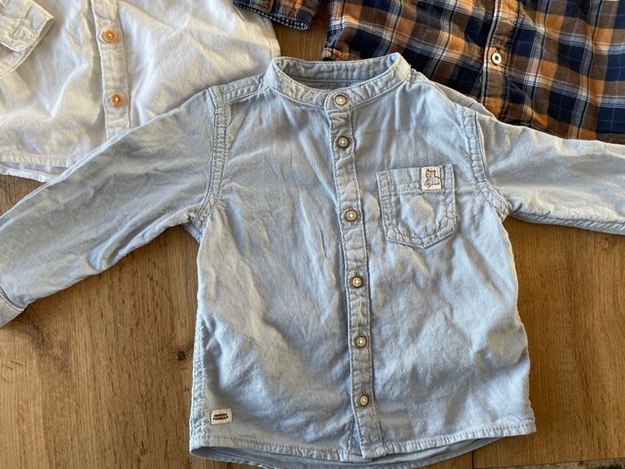 Lot 3 chemises col mao 18 mois - photo numéro 4