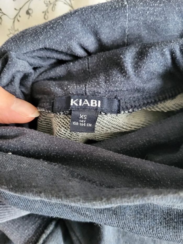 Sweat col montant poche traversante 14 ans xs Kiabi bleu gris - photo numéro 2