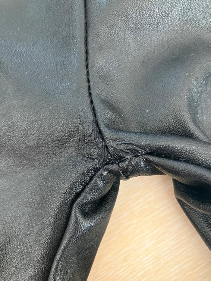 Pantalon legging simili cuir noir 3 ans - photo numéro 4