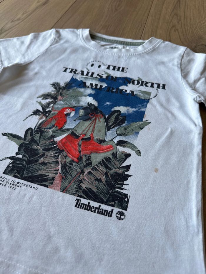 T-shirt à manches courtes Timberland T.4 ans - photo numéro 2