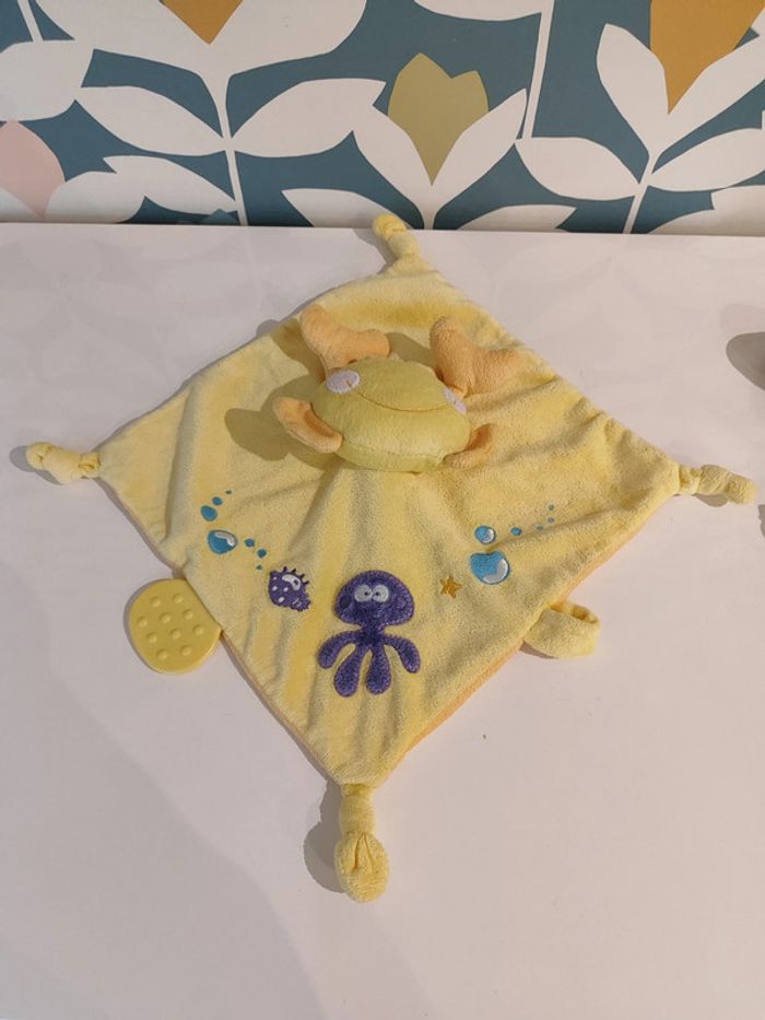Doudou plat crabe mots d'enfants