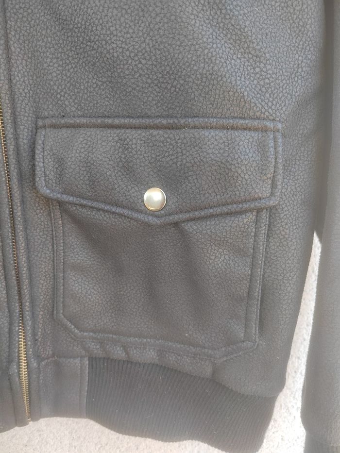 Veste Obey propaganda homme M noire style cuir capuche streetwear casual – très bon état - photo numéro 4
