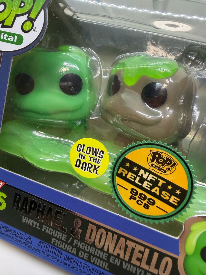 Funko Pop TMN Turtles Raphael & Donatello 336 Glow NFT 999 Pcs - photo numéro 3