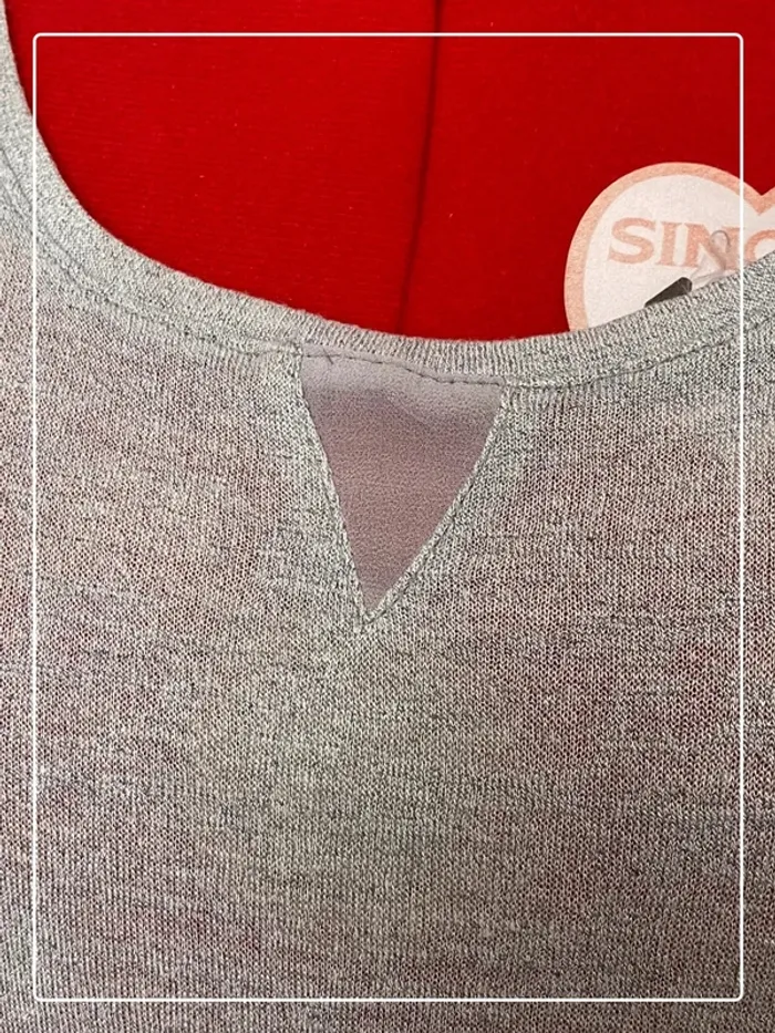 Débardeur voile gris Peace n’love - photo numéro 3